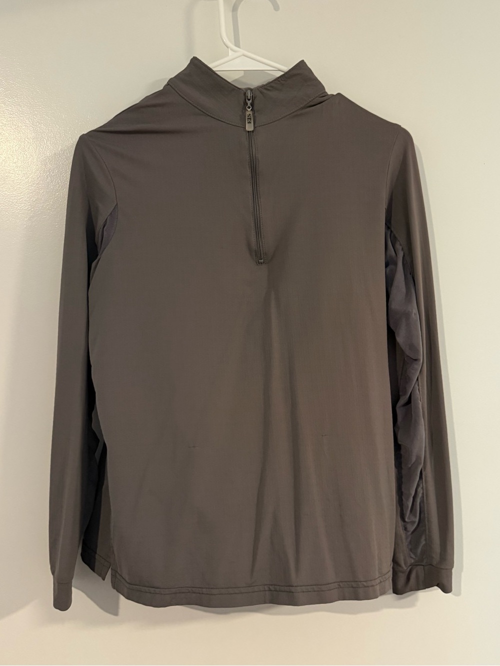 EIS Equestrian Riding Sun Shirt Quarter Zip Long Sleeve Gray Women’s M